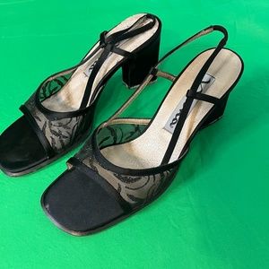 Nalin Black Sling Backs